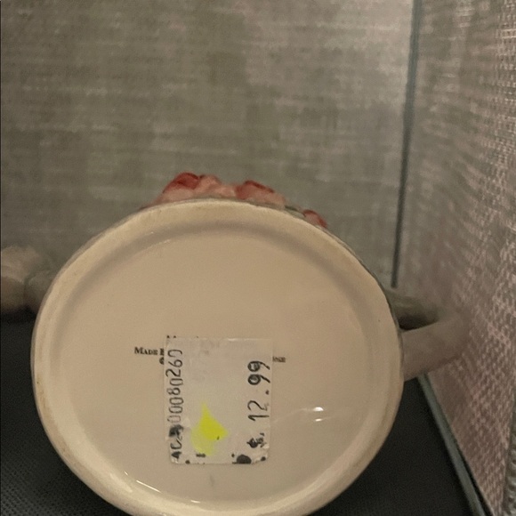 **VINTAGE** Floral Ceramic Sugar & Creamer Set with Roses - Picture 11 of 12